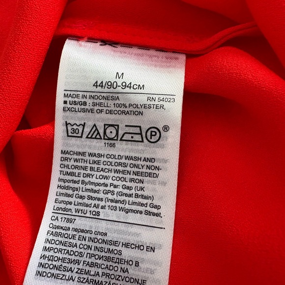 Banana Republic Red Pleated Top - Picture 4 of 5